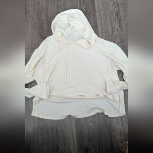 Heart Hips Cream-Colored Hooded Shirt